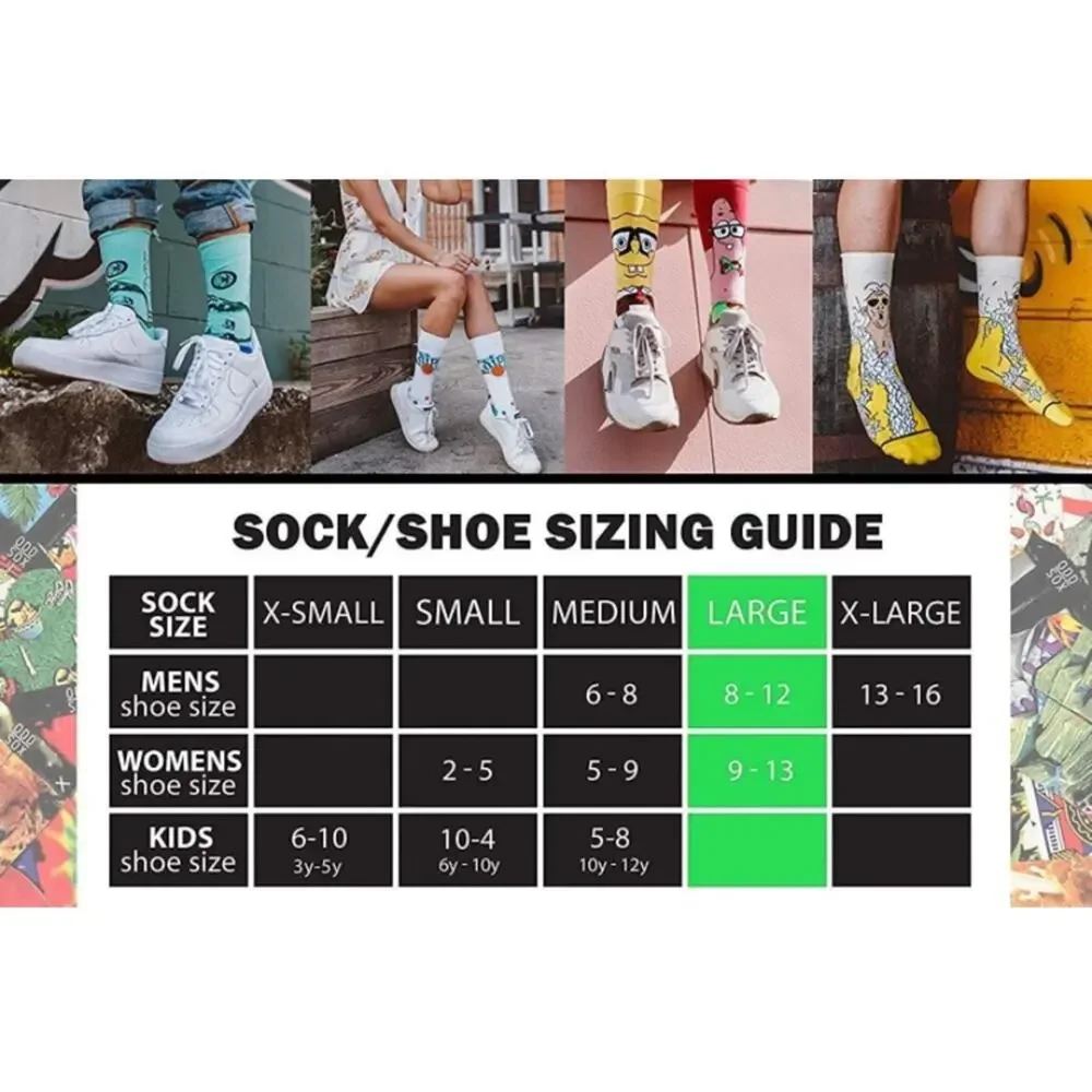 CRAZY‎ SOCKS Sour Patch Kids Socks. Large